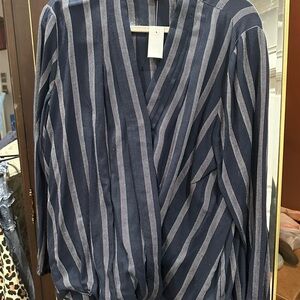 Talbots…New with Tags…Striped V-Neck Women's Top @joysmith777